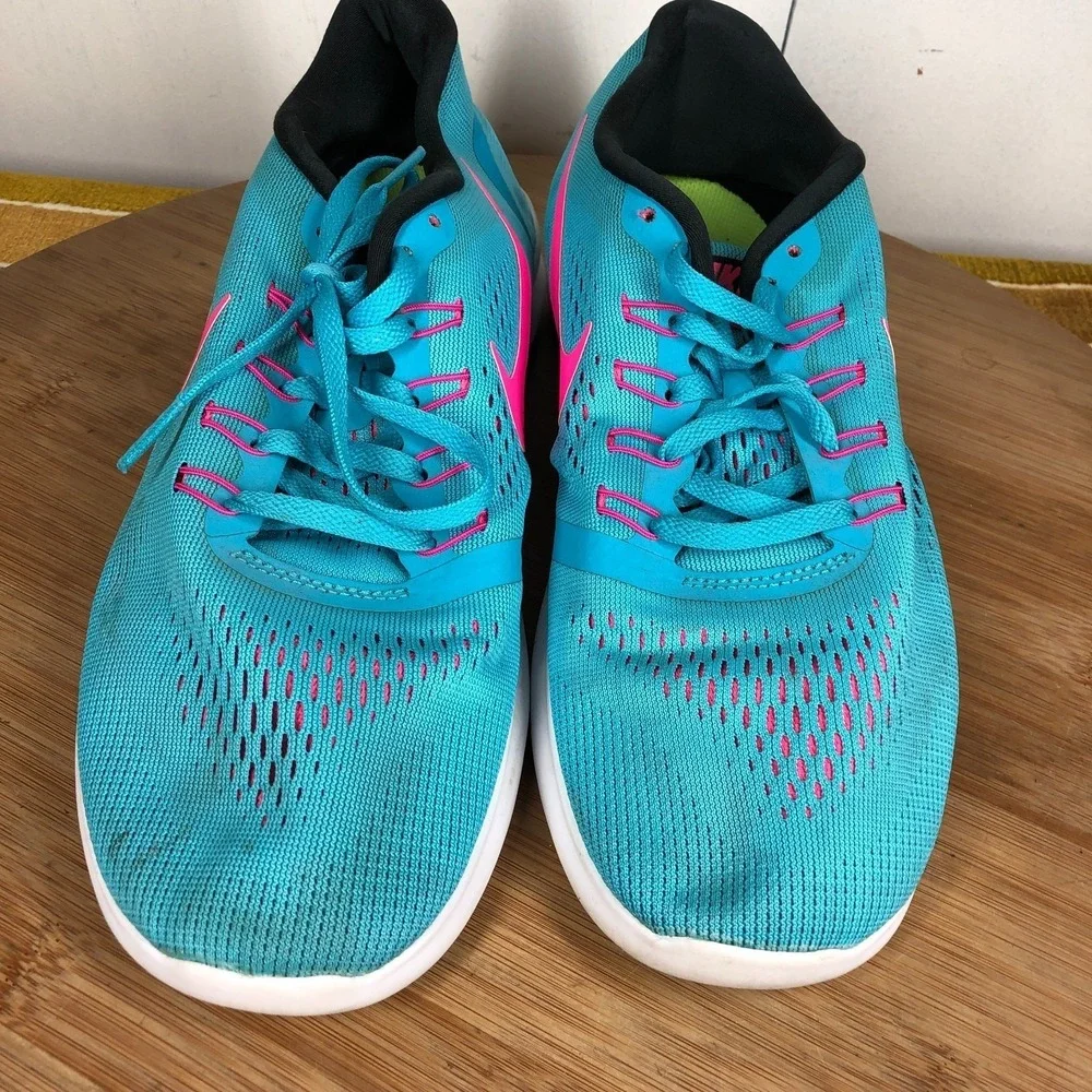 Nike Free RN Womens size 9 shoes blue athletic running training sneakers
